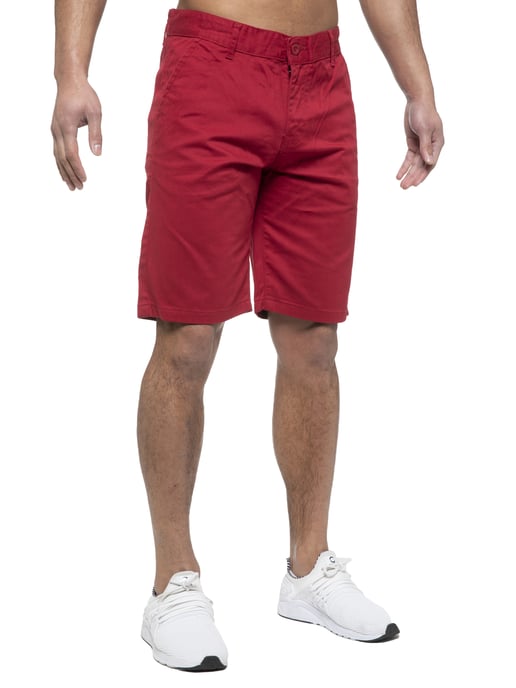 Enzo | Herren Chino Shorts In Rot - Image 2