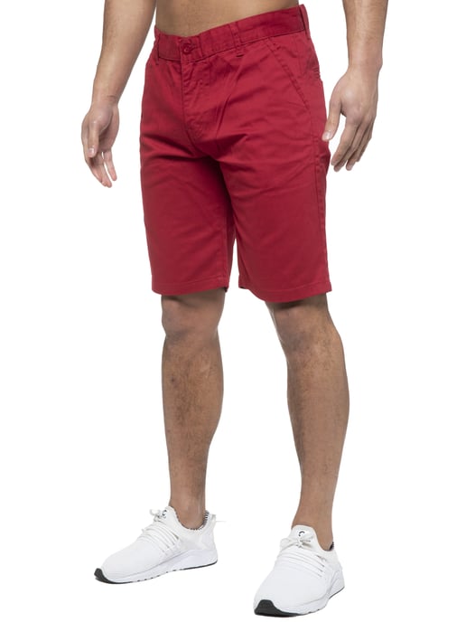 Enzo | Herren Chino Shorts In Rot - Image 4