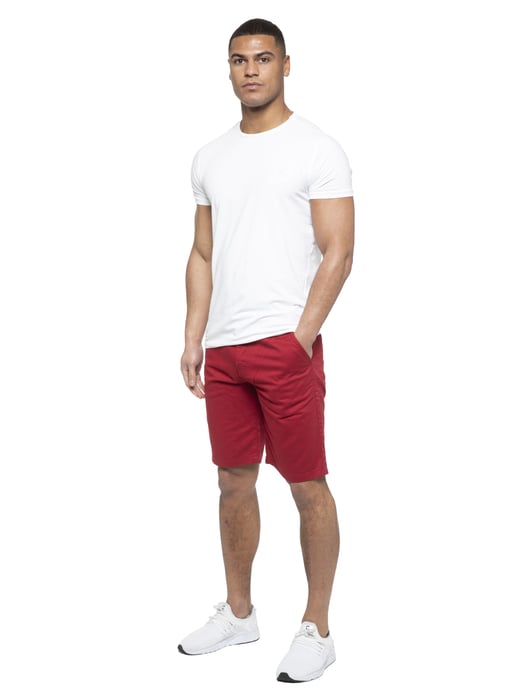 Enzo | Herren Chino Shorts In Rot - Image 6