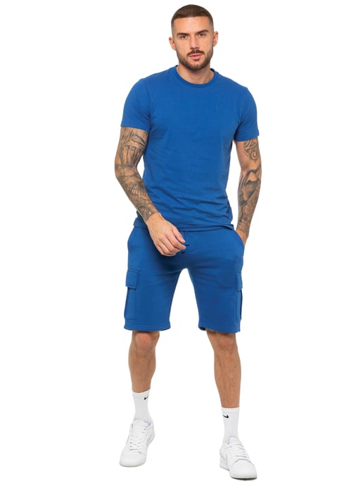 Enzo | Herren Cargo Shorts - Blau - Image 5
