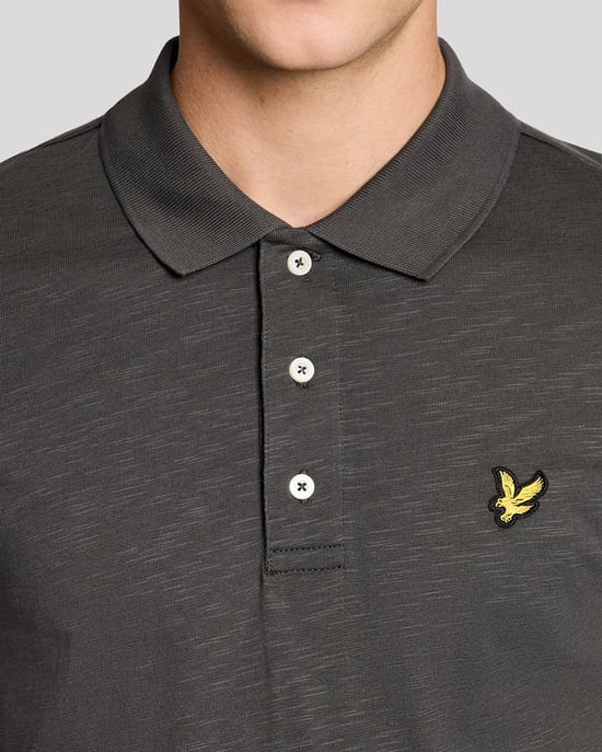 Feines Baumwoll-Slub-Poloshirt - Image 3