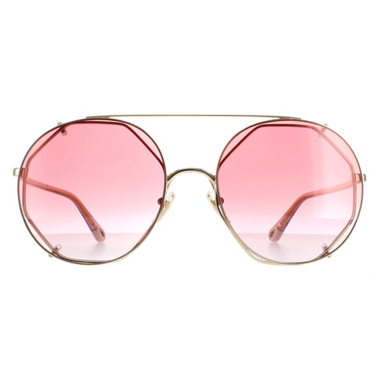 Chloe Rund Damen Gold Rot Farbverlauf CH0041S - Image 1