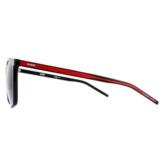 Hugo by Hugo Boss Square Mens Schwarz Rot Grau Sonnenbrillen - Image 3