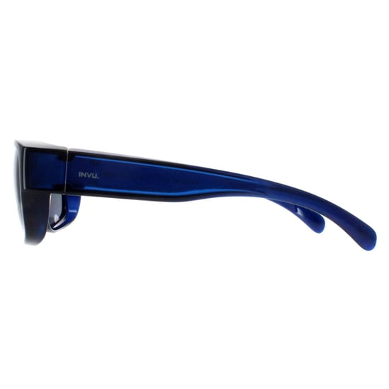 INVU Rectangle Unisex Transparent Blau Blau Polarisiert E2401 - Image 3