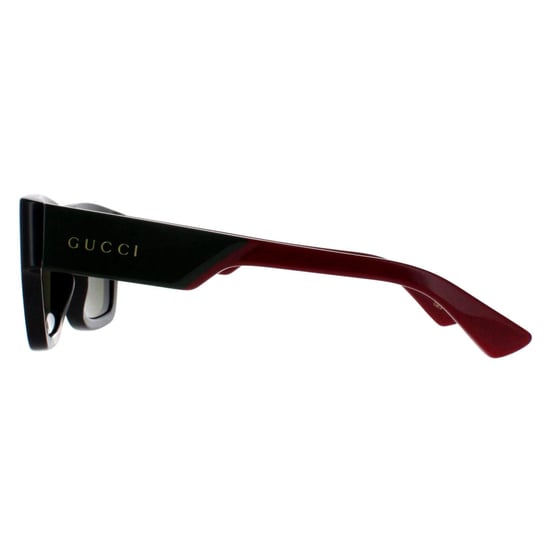 Gucci Square Herren Schwarz mit Grün und Rot Grün GG1668S - Image 3