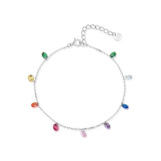 Luxenter 925 Sterling Silber Armband mit mehrfarbigen rhodinierten Zirkonia - Rolcon - Image 3