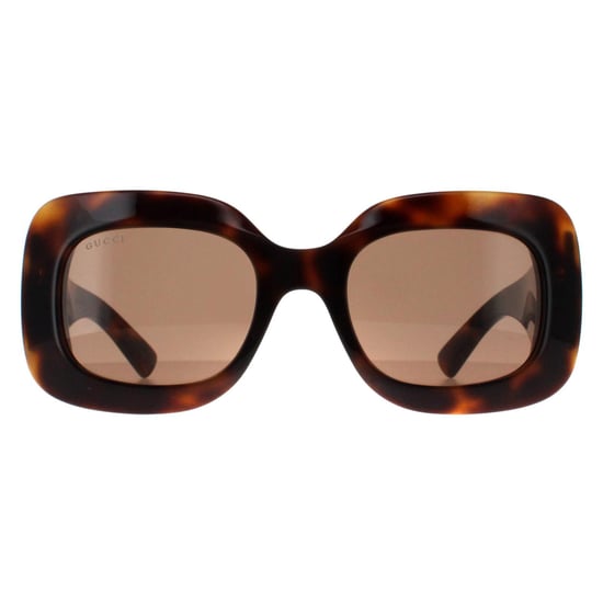 Gucci Square Womens Havanna mit Silber Braun GG1695S - Image 1