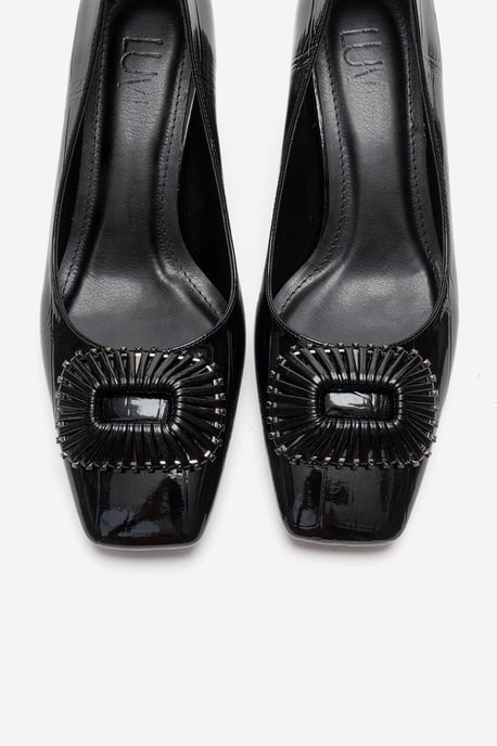 Velora Schnalle Eckige Zehenpartie Blockabsatz Pumps (Damen) - Image 2