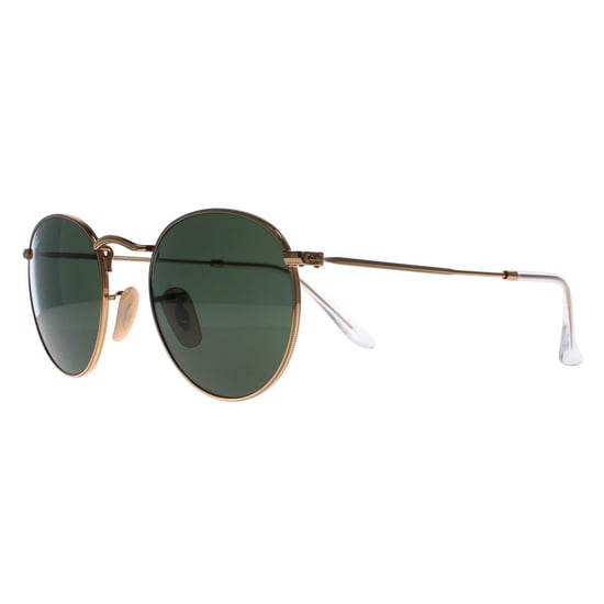 Ray-Ban Runde Unisex Gold Grün Sonnenbrille RB3447 Runde Metall - Image 2