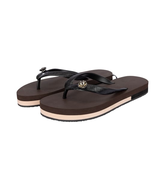 Mondriaan Switch Mid Heel Flip Flop Kaffee - Image 3