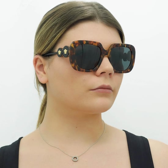 Versace Square Damen Hell Havanna Dunkelgrau VE4434 - Image 6
