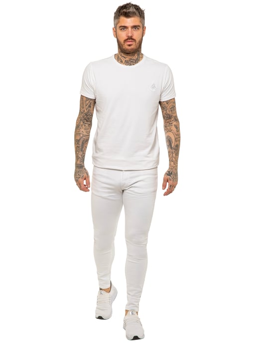 Enzo Herren Skinny Super Stretch Denim Jeans - Image 5