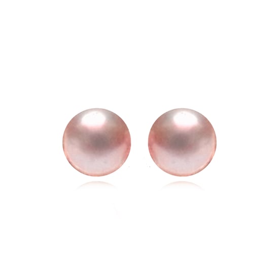 Luxenter Luxenter Ohrringe, 925er Sterlingsilber und rhodinierte rosa Perlenkette - Image 1