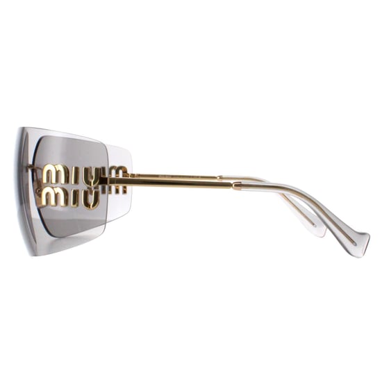 Miu Miu MU54YS 5AK30B Gold hellgrau Sonnenbrille - Image 3
