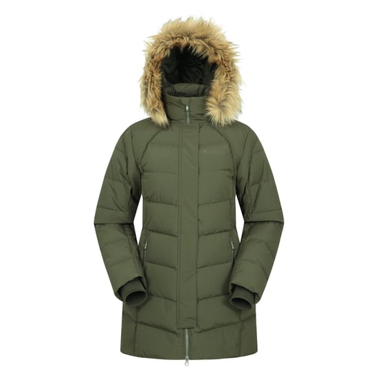 Mountain Warehouse Damen/Damen Isla II Lange Daunenjacke (Dunkles Khaki) - Image 1