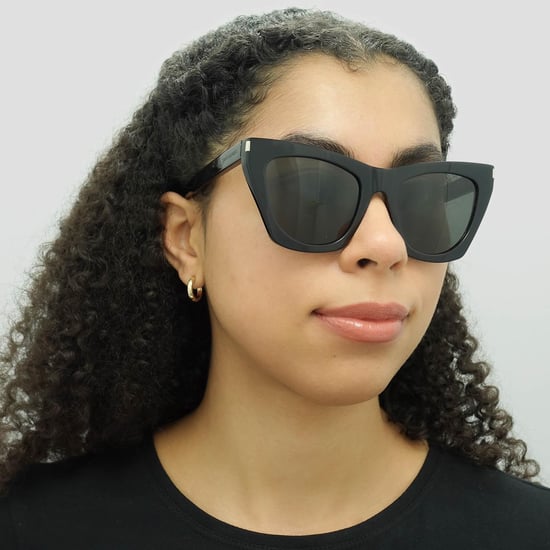 Saint Laurent Cat Eye Damen Schwarz Grau Sonnenbrille - Image 5