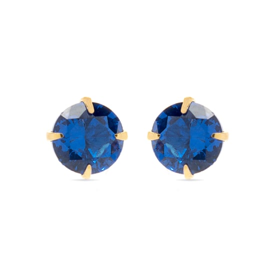 Luxenter Ohrringe, Otieno aus 925er Sterlingsilber und blauer Topas aus hydrothermalem Quarz mit 18 Karat vergoldetem Finish - Image 1