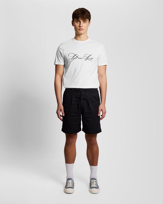 Superfeines Baumwoll-Graphic-Logo-T-Shirt - Image 2
