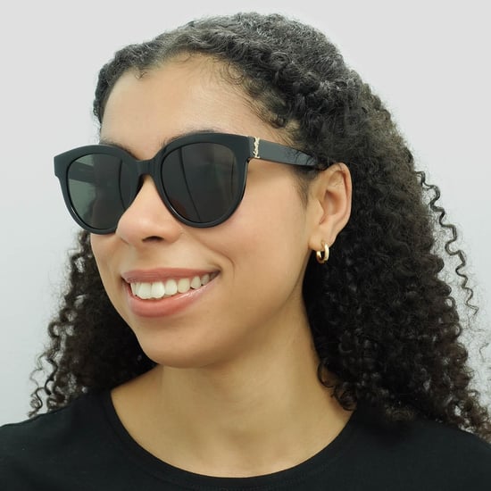 Saint Laurent Runde Frauen Schwarz Grau Sonnenbrille - Image 6
