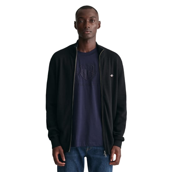 Gant Casual Cotton Zip Strickjacke - Image 2