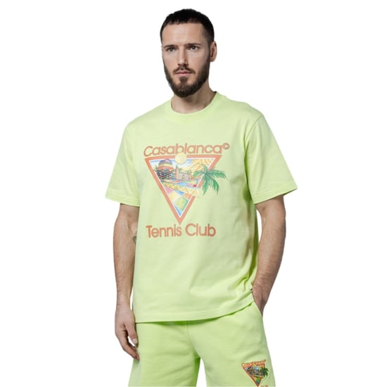 Casablanca Afro Cubism Tennis Club T-Shirt in Pastellgrün - Image 2