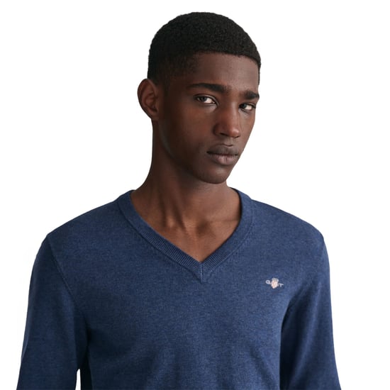 Gant Classic Cotton V-Neck Strickpullover - Image 4