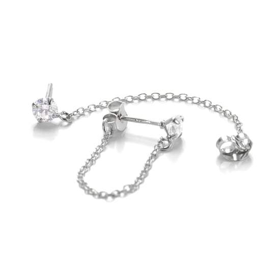 Luxenter Sterling Silber 925 Ohrringe mit rhodiniertem Brillant Zirkonia - Essential - Image 6