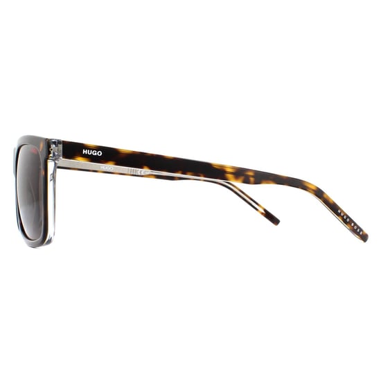 Hugo by Hugo Boss Rectangle Mens Havanna Crystal Brown Sonnenbrillen - Image 3