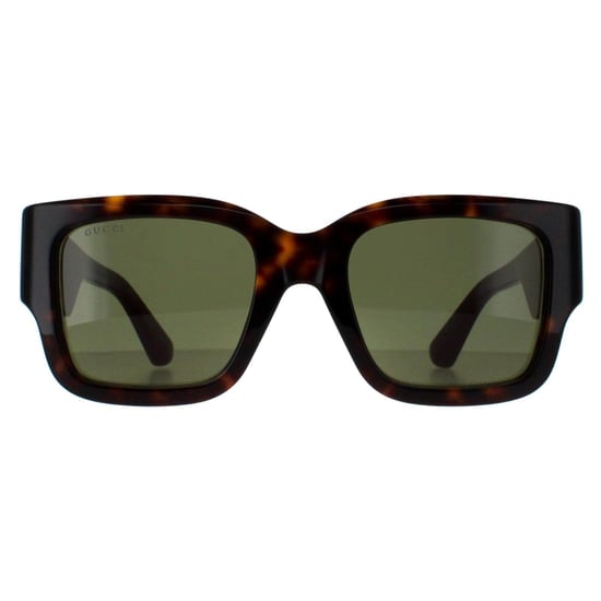 Gucci Square Womens Havanna mit Grün und Rot Grün GG1663S - Image 1
