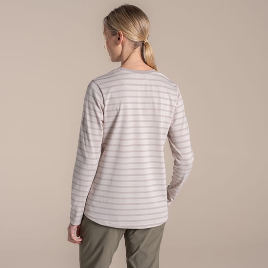 Craghoppers - "Akona" T-Shirt für Damen, Nosilife, Langärmlig (Auster-Grau) - Image 3