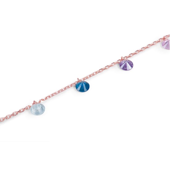 Luxenter, Rolcon-Armband aus 925er Sterlingsilber und mehrfarbigen Zirkonen mit 18K Rosévergoldung - Image 5