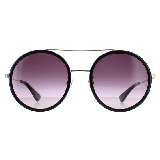 Lunettes De Soleil Gucci GG0061S 001 Dégradé Gris Noir Noir - Image 1