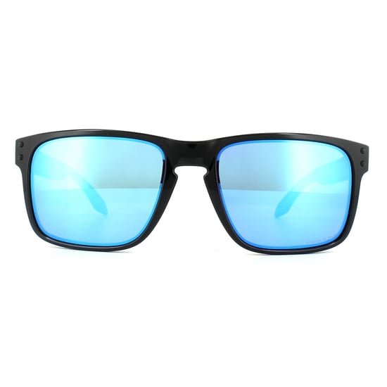 Oakley Rectangle Mens poliert schwarz Prizm Sapphire Sonnenbrillen - Image 1