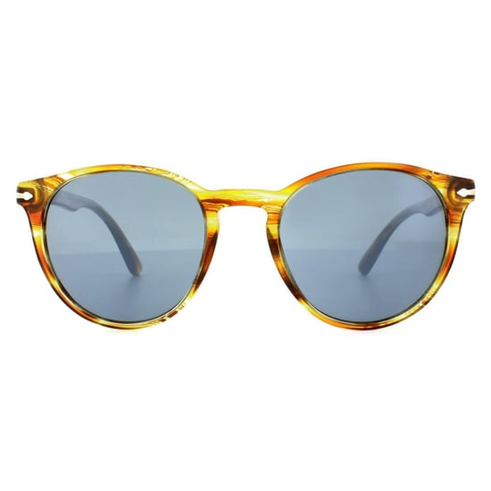 Persol Sonnenbrille 3152 9043/56 Braun gestreift Gelb Blau Entspiegelt - Image 1