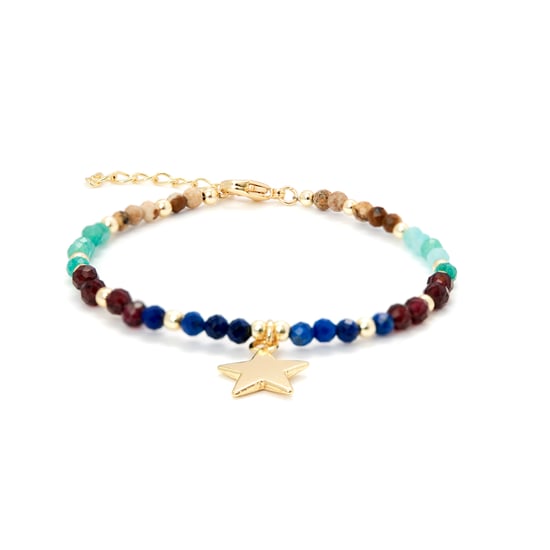 Luxenter Multicolour Kristall Armband aus 18K Gelbgold - Nerald - Image 1