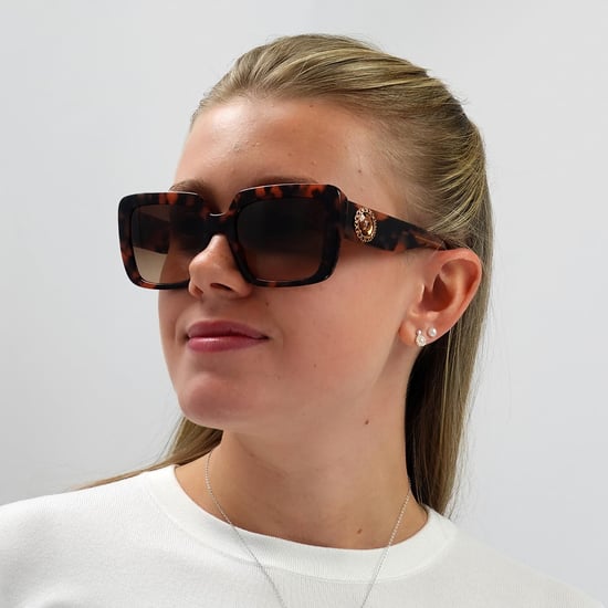 Versace Square Womens Havanna Braun Gradient Sonnenbrille - Image 5