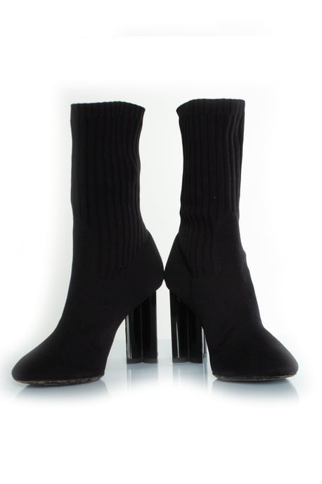 Louis Vuitton Silhouette Stiefel aus schwarzem Stoff - Image 6