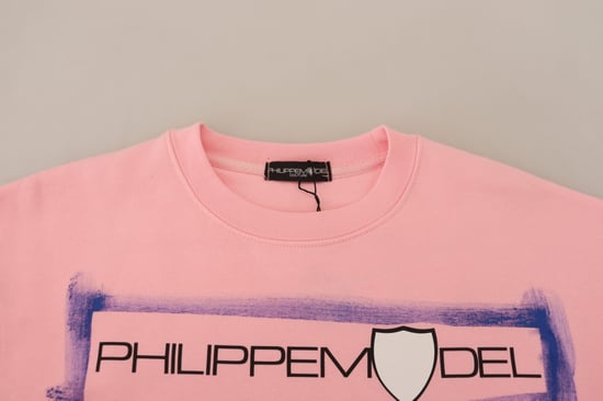 Rosa Rundhalsausschnitt Sweatshirt - Image 5