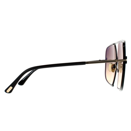 Tom Ford Aviator Herren Glänzend Schwarz Rauch Gradient - Image 4