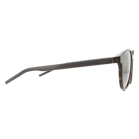 Hugo by Hugo Boss Runde Herren Havanna Grün Sonnenbrille - Image 4