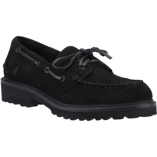 Hush Puppies Geri Wildleder Damen Schwarz Slipper - Image 1