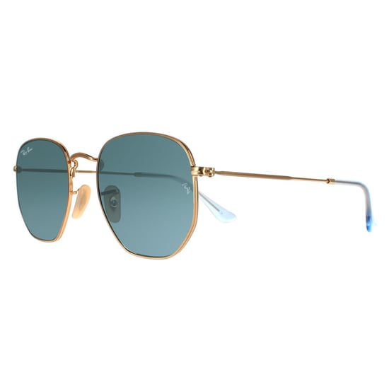 Ray-Ban Square Unisex-Sonnenbrille Gold Blau Grau Gradient - Image 2