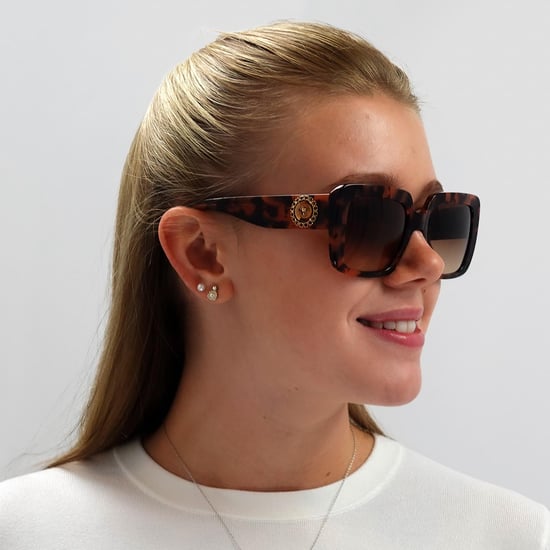 Versace Square Womens Havanna Braun Gradient Sonnenbrille - Image 6