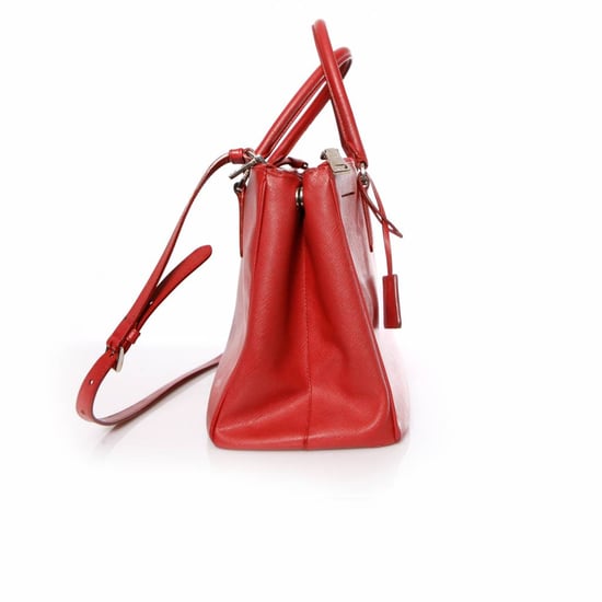 Prada Galleria Tote Bag aus rotem Saffiano-Leder. - Image 5