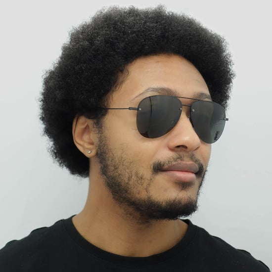 Saint Laurent Aviator Unisex Sonnenbrille Schwarz Grau - Image 5