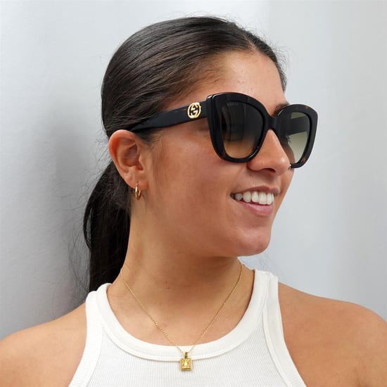 Gucci Cat Eye Sonnenbrille für Damen in Havanna Braun mit Farbverlauf - Image 6