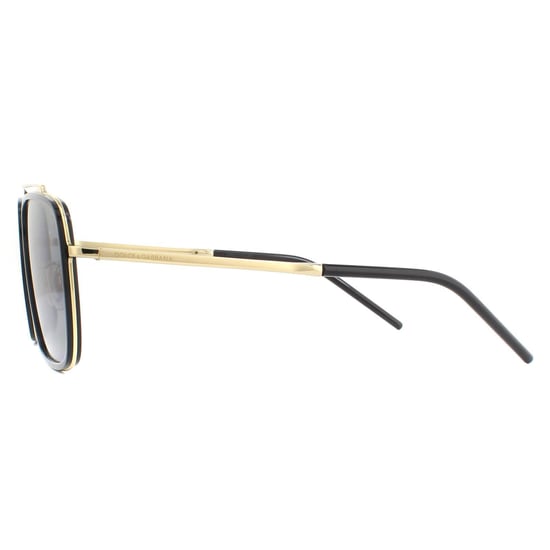 Dolce & Gabbana Sonnenbrille DG2220 02/81 Gold und Schwarz Braun Gradient Polarisiert - Image 3