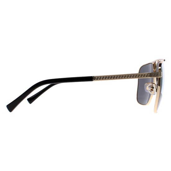 Versace Rectangle Mens Gold und Mattschwarz Dunkelgrau VE2238 - Image 4