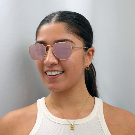 Ray-Ban Sonnenbrille Hexagonal 3548N 001/Z2 Gold Kupfer Flash Spiegel - Image 6