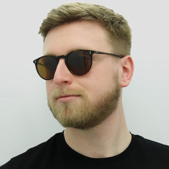 Oliver Peoples Runde Herren Horn Braun Sonnenbrille - Image 6